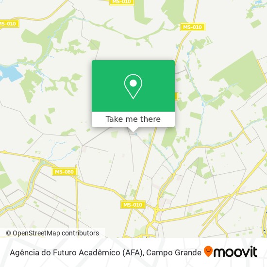 Agência do Futuro Acadêmico (AFA) map