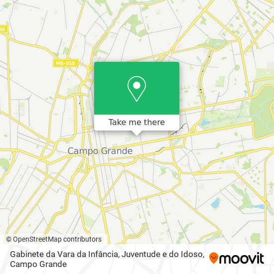 Gabinete da Vara da Infância, Juventude e do Idoso map