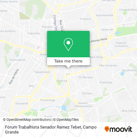 Fórum Trabalhista Senador Ramez Tebet map