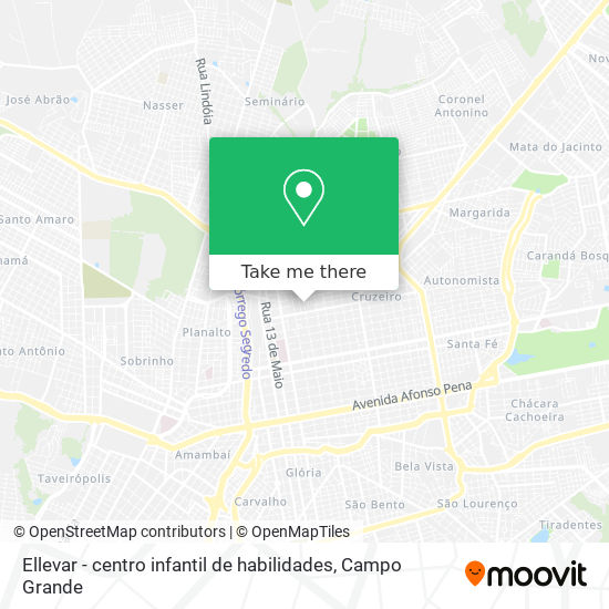 Mapa Ellevar - centro infantil de habilidades