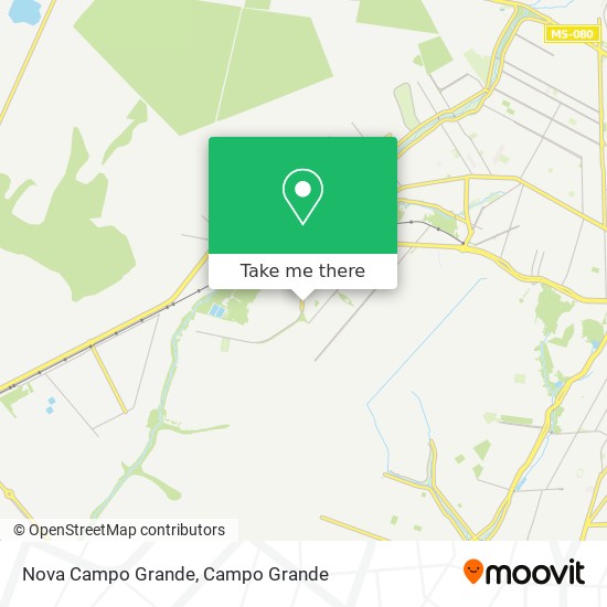 Mapa Nova Campo Grande