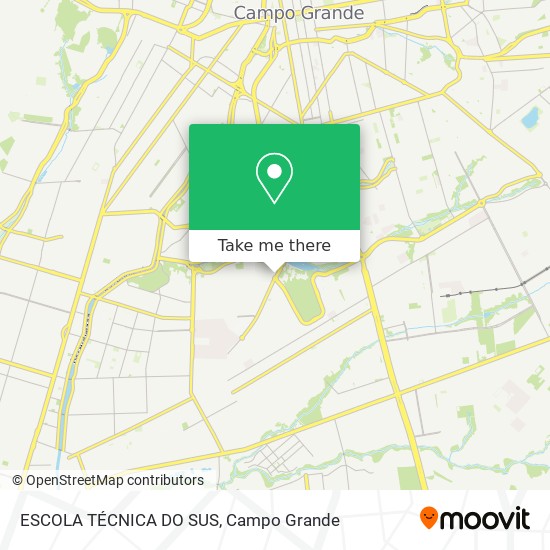 ESCOLA TÉCNICA DO SUS map
