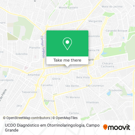 UCDO Diagnóstico em Otorrinolaringologia map