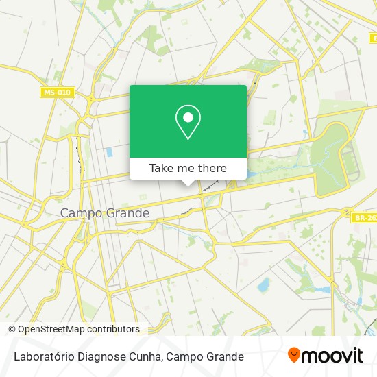 Laboratório Diagnose Cunha map