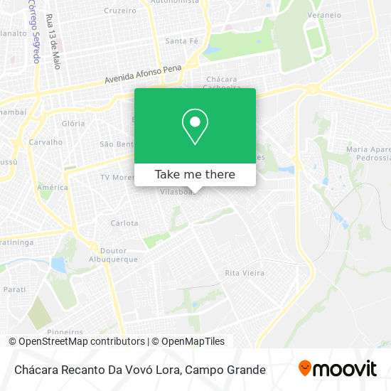 Chácara Recanto Da Vovó Lora map