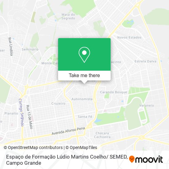 Espaço de Formação Lúdio Martins Coelho/ SEMED map