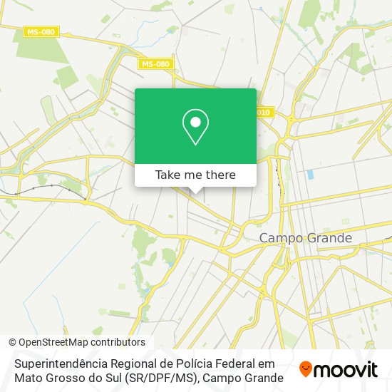 Superintendência Regional de Polícia Federal em Mato Grosso do Sul (SR / DPF / MS) map