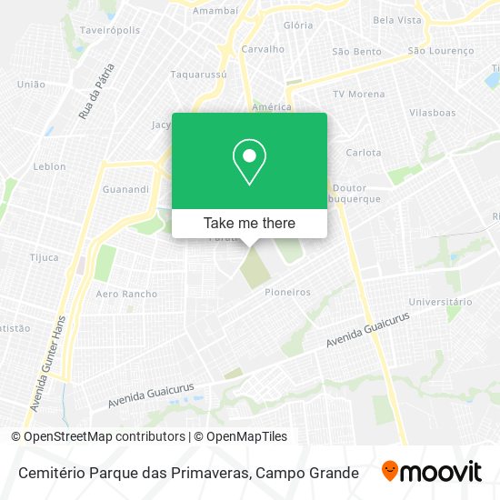 Cemitério Parque das Primaveras map