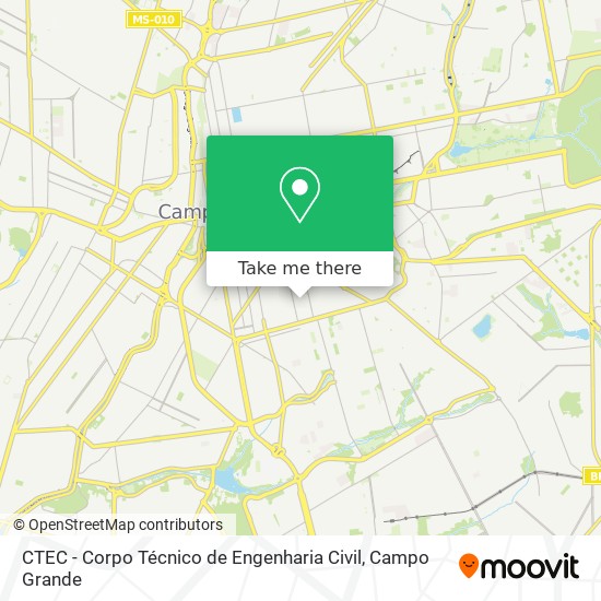 Mapa CTEC - Corpo Técnico de Engenharia Civil