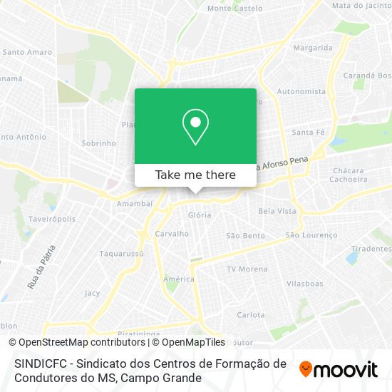 SINDICFC - Sindicato dos Centros de Formação de Condutores do MS map