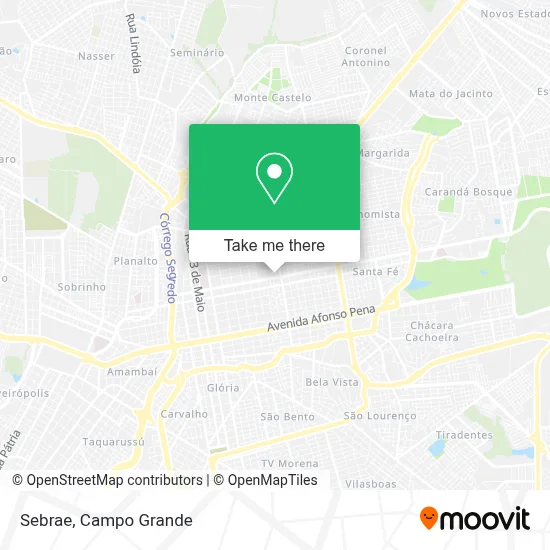 Sebrae map