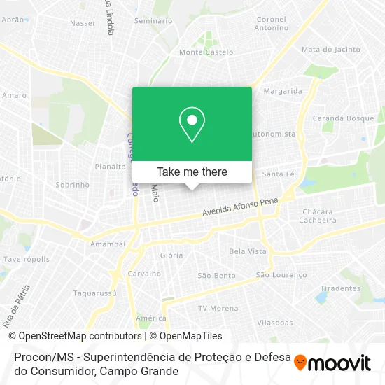Procon / MS - Superintendência de Proteção e Defesa do Consumidor map