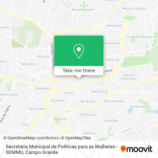 Secretaria Municipal de Políticas para as Mulheres - SEMMU map