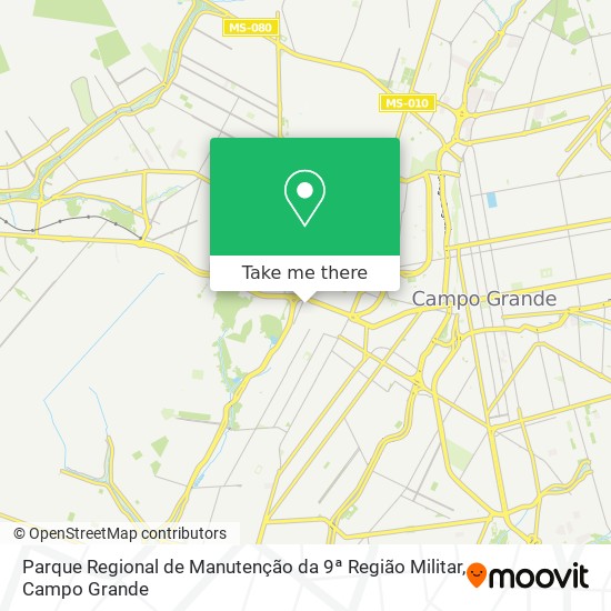 Parque Regional de Manutenção da 9ª Região Militar map