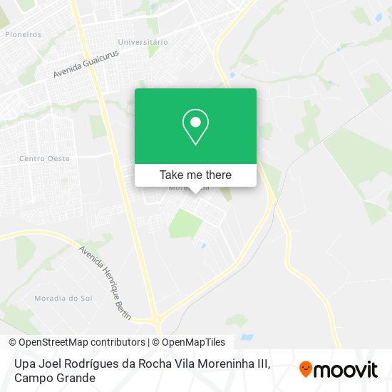 Upa Joel Rodrígues da Rocha Vila Moreninha III map