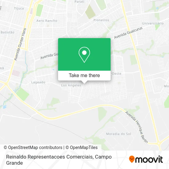 Reinaldo Representacoes Comerciais map