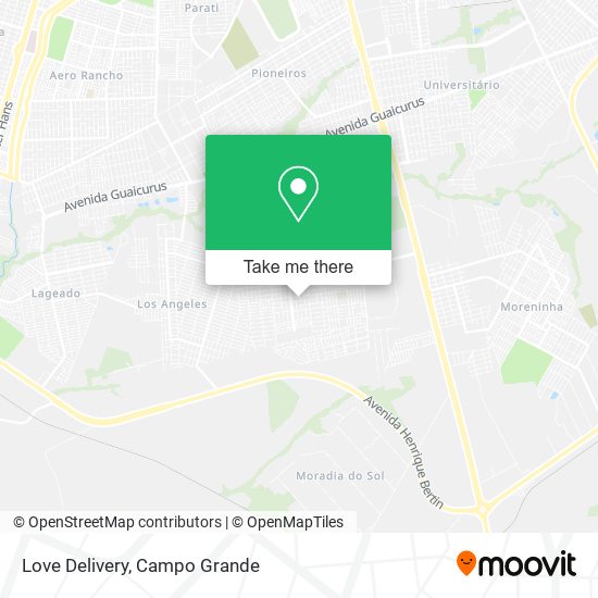 Love Delivery map