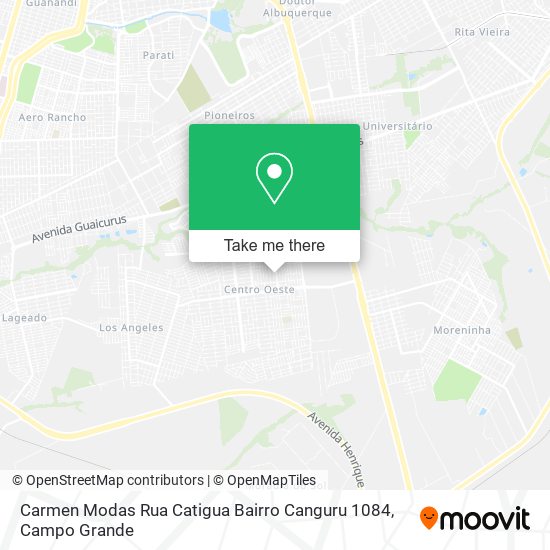 Carmen Modas Rua Catigua Bairro Canguru 1084 map