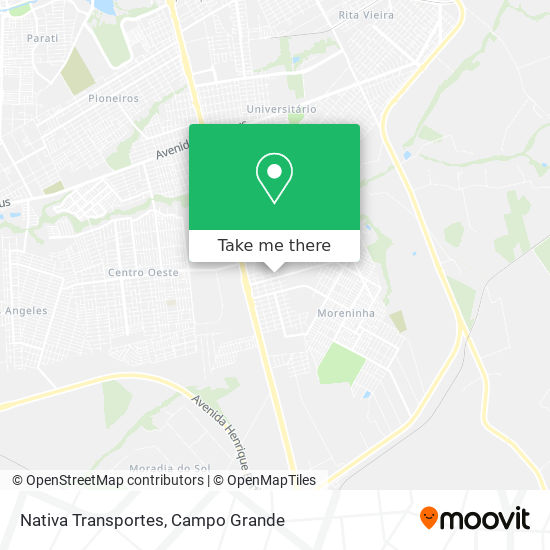 Nativa Transportes map