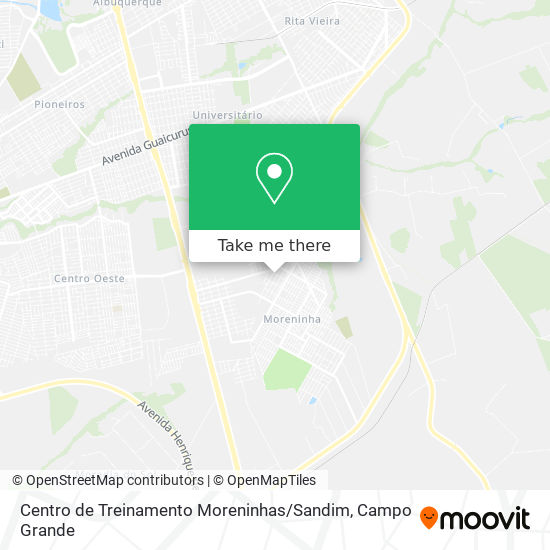 Centro de Treinamento Moreninhas / Sandim map