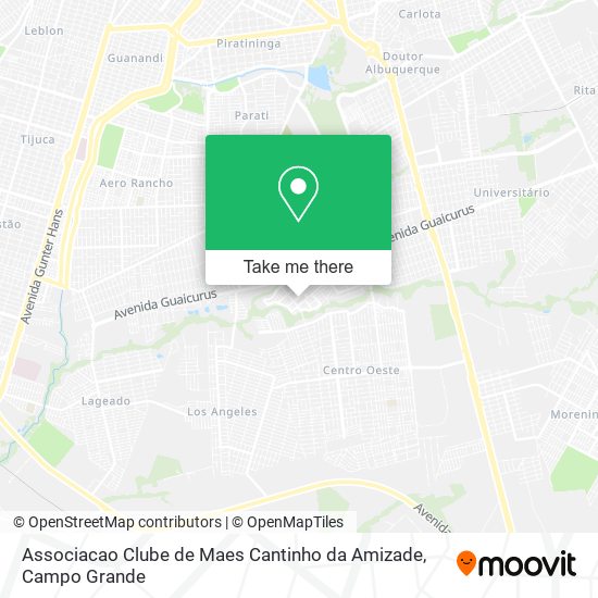 Mapa Associacao Clube de Maes Cantinho da Amizade