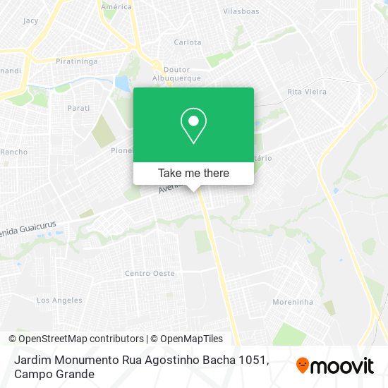 Jardim Monumento Rua Agostinho Bacha 1051 map