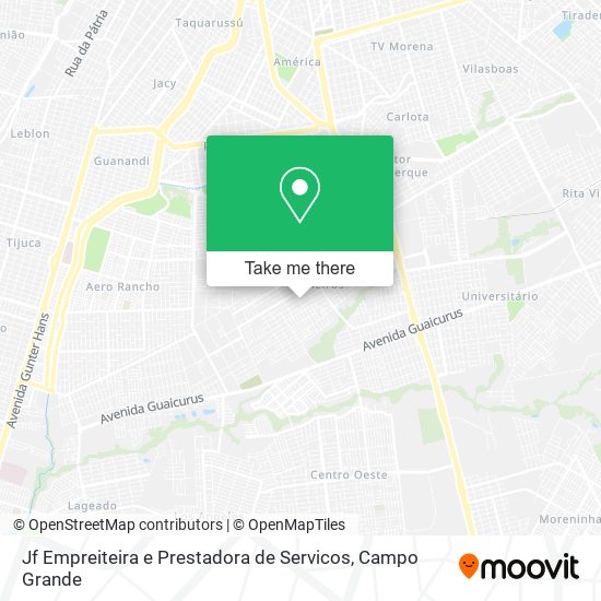 Mapa Jf Empreiteira e Prestadora de Servicos