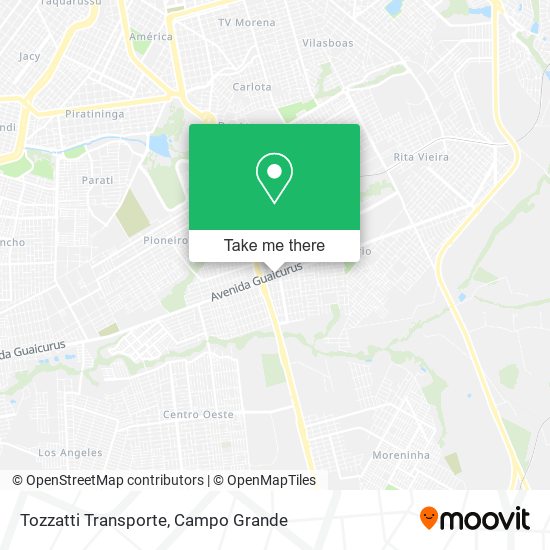 Tozzatti Transporte map