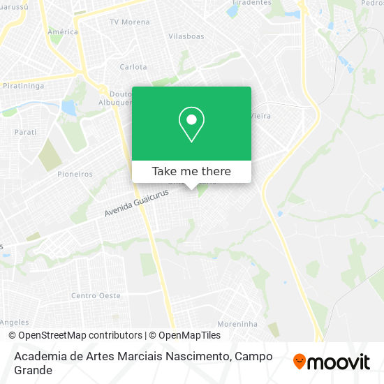 Academia de Artes Marciais Nascimento map