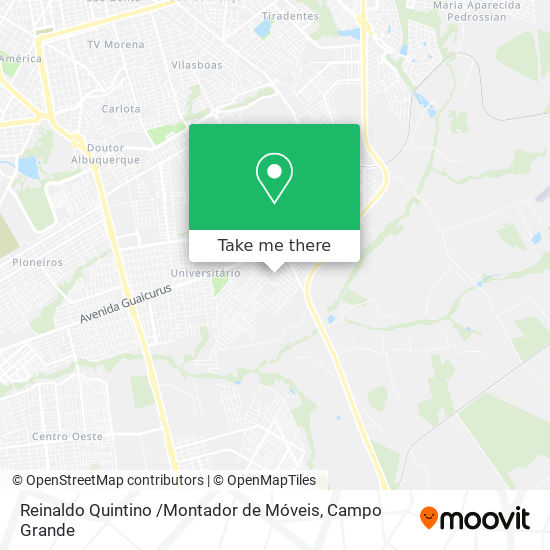 Mapa Reinaldo Quintino /Montador de Móveis
