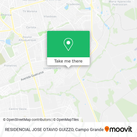 Mapa RESIDENCIAL JOSE OTAVIO GUIZZO