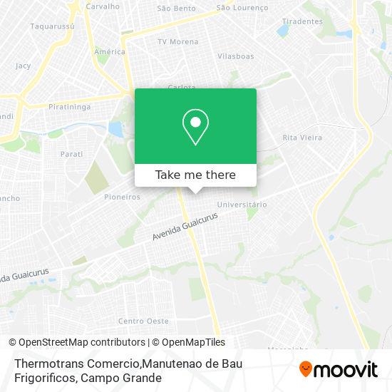 Thermotrans Comercio,Manutenao de Bau Frigorificos map
