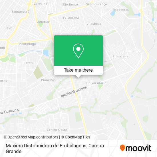 Maxima Distribuidora de Embalagens map