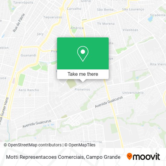 Motti Representacoes Comerciais map