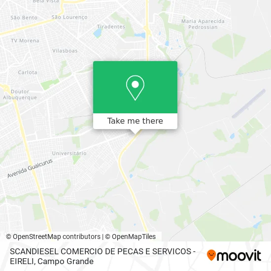 SCANDIESEL COMERCIO DE PECAS E SERVICOS - EIRELI map