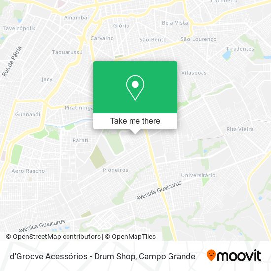 Mapa d'Groove Acessórios - Drum Shop