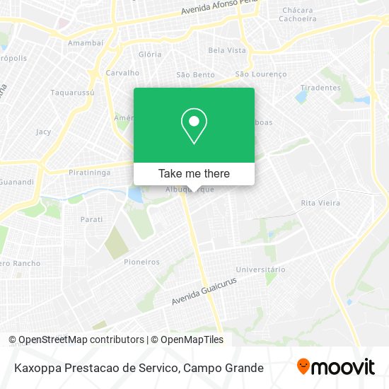 Kaxoppa Prestacao de Servico map