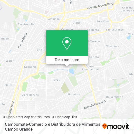 Mapa Campomate-Comercio e Distribuidora de Alimentos