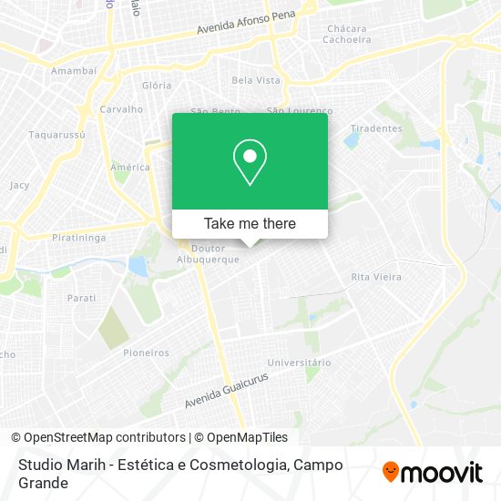 Mapa Studio Marih - Estética e Cosmetologia