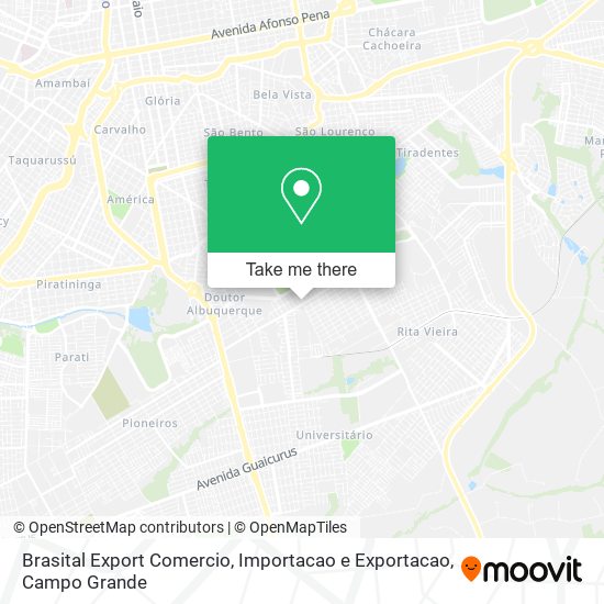 Brasital Export Comercio, Importacao e Exportacao map