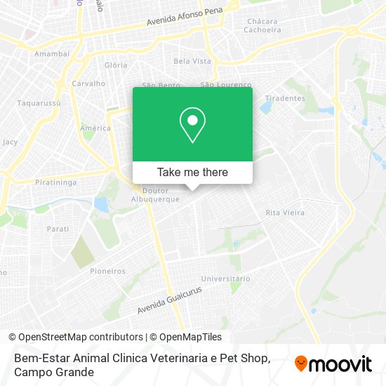 Bem-Estar Animal Clinica Veterinaria e Pet Shop map