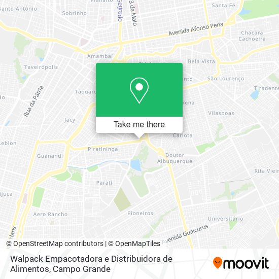 Walpack Empacotadora e Distribuidora de Alimentos map