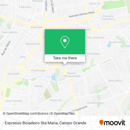 Expresso Boiadeiro Sta Maria map