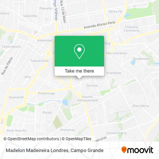 Madelon Madeireira Londres map