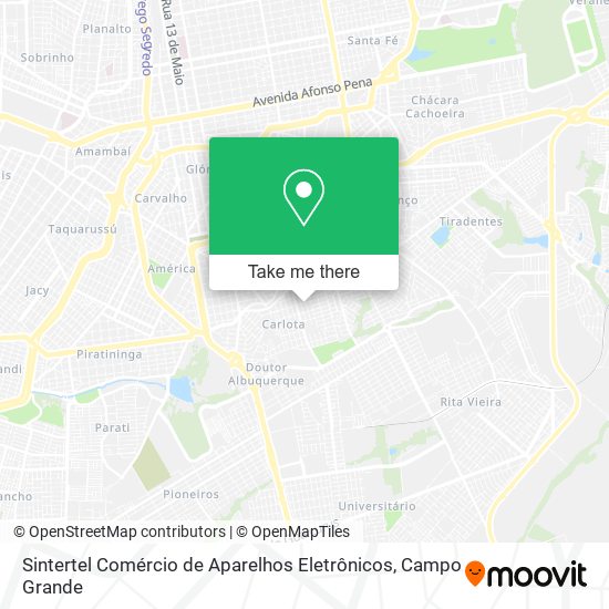 Sintertel Comércio de Aparelhos Eletrônicos map