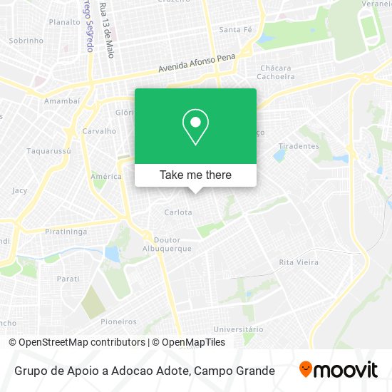 Grupo de Apoio a Adocao Adote map