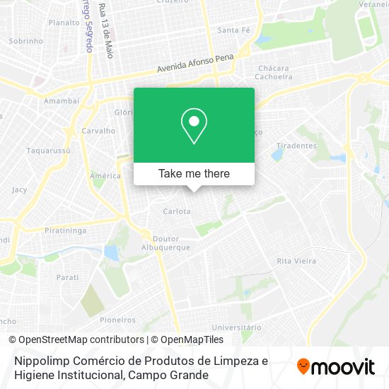 Nippolimp Comércio de Produtos de Limpeza e Higiene Institucional map