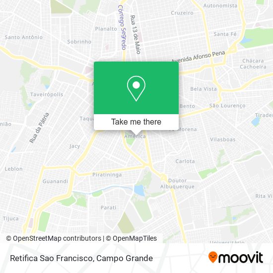 Mapa Retifica Sao Francisco