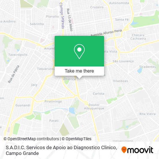 S.A.D.I.C. Servicos de Apoio ao Diagnostico Clinico map