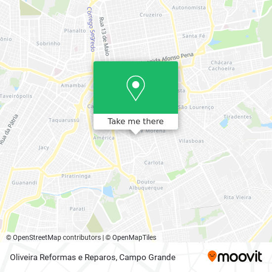 Mapa Oliveira Reformas e Reparos